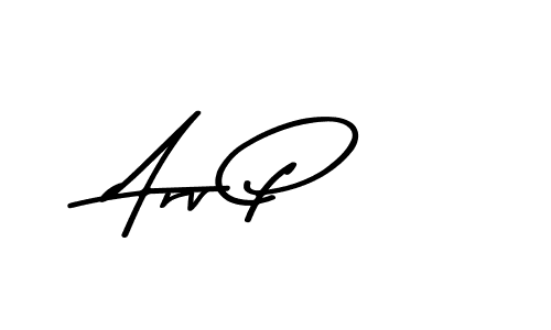 Make a beautiful signature design for name Arv P. Use this online signature maker to create a handwritten signature for free. Arv P signature style 9 images and pictures png