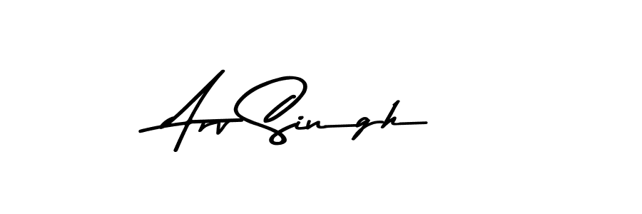 Make a beautiful signature design for name Arv Singh. With this signature (Asem Kandis PERSONAL USE) style, you can create a handwritten signature for free. Arv Singh signature style 9 images and pictures png