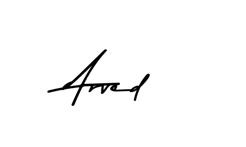 Use a signature maker to create a handwritten signature online. With this signature software, you can design (Asem Kandis PERSONAL USE) your own signature for name Arved. Arved signature style 9 images and pictures png