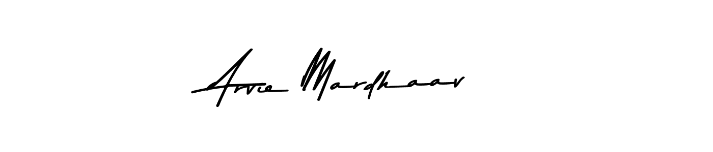 The best way (Asem Kandis PERSONAL USE) to make a short signature is to pick only two or three words in your name. The name Arvie Mardhaav include a total of six letters. For converting this name. Arvie Mardhaav signature style 9 images and pictures png