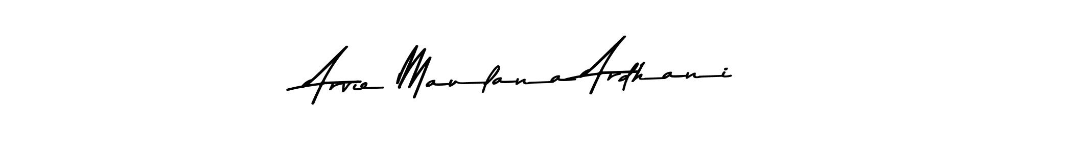Arvie Maulana Ardhani stylish signature style. Best Handwritten Sign (Asem Kandis PERSONAL USE) for my name. Handwritten Signature Collection Ideas for my name Arvie Maulana Ardhani. Arvie Maulana Ardhani signature style 9 images and pictures png