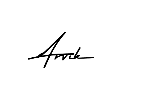 Make a beautiful signature design for name Arvik. With this signature (Asem Kandis PERSONAL USE) style, you can create a handwritten signature for free. Arvik signature style 9 images and pictures png