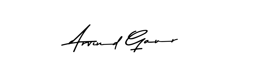 Make a beautiful signature design for name Arvind Gaur. With this signature (Asem Kandis PERSONAL USE) style, you can create a handwritten signature for free. Arvind Gaur signature style 9 images and pictures png