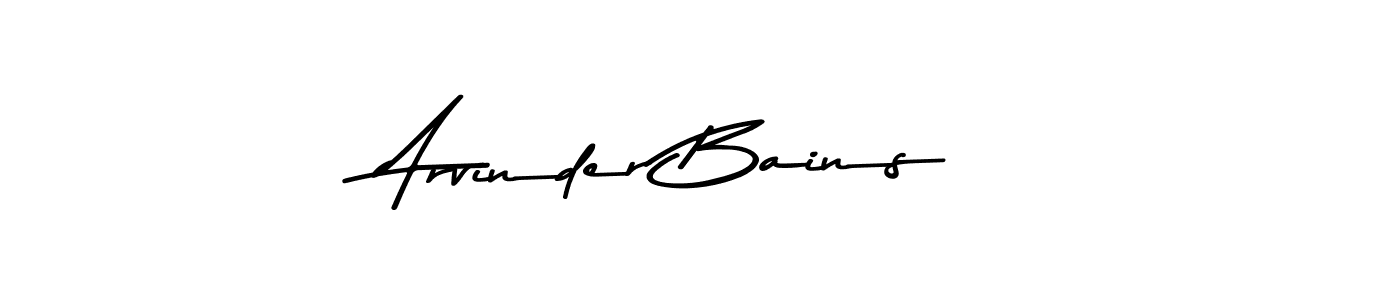 Make a beautiful signature design for name Arvinder Bains. With this signature (Asem Kandis PERSONAL USE) style, you can create a handwritten signature for free. Arvinder Bains signature style 9 images and pictures png