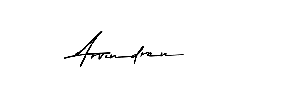 Make a beautiful signature design for name Arvindren. With this signature (Asem Kandis PERSONAL USE) style, you can create a handwritten signature for free. Arvindren signature style 9 images and pictures png