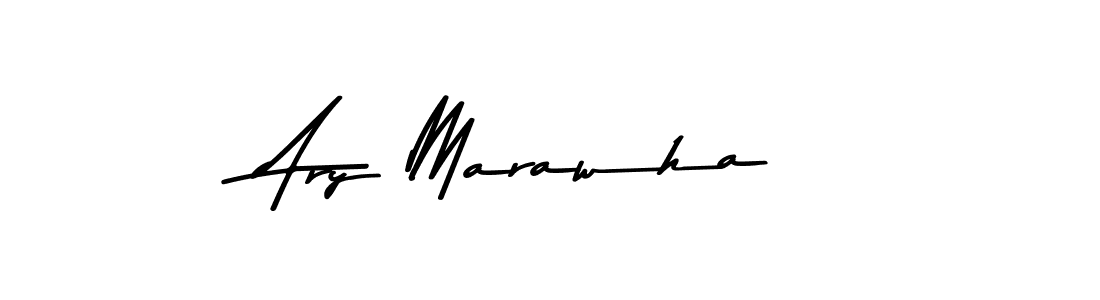 Create a beautiful signature design for name Ary Marawha. With this signature (Asem Kandis PERSONAL USE) fonts, you can make a handwritten signature for free. Ary Marawha signature style 9 images and pictures png