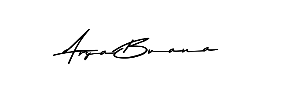 How to make Arya Buana name signature. Use Asem Kandis PERSONAL USE style for creating short signs online. This is the latest handwritten sign. Arya Buana signature style 9 images and pictures png