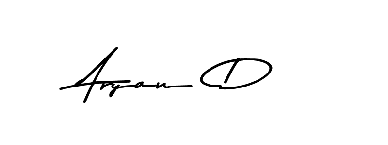 Similarly Asem Kandis PERSONAL USE is the best handwritten signature design. Signature creator online .You can use it as an online autograph creator for name Aryan  D. Aryan  D signature style 9 images and pictures png