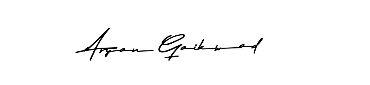 Use a signature maker to create a handwritten signature online. With this signature software, you can design (Asem Kandis PERSONAL USE) your own signature for name Aryan Gaikwad. Aryan Gaikwad signature style 9 images and pictures png