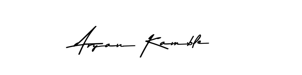 Use a signature maker to create a handwritten signature online. With this signature software, you can design (Asem Kandis PERSONAL USE) your own signature for name Aryan Kamble. Aryan Kamble signature style 9 images and pictures png