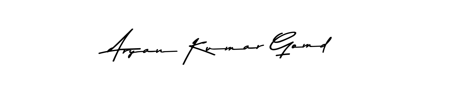 Aryan Kumar Gomd stylish signature style. Best Handwritten Sign (Asem Kandis PERSONAL USE) for my name. Handwritten Signature Collection Ideas for my name Aryan Kumar Gomd. Aryan Kumar Gomd signature style 9 images and pictures png