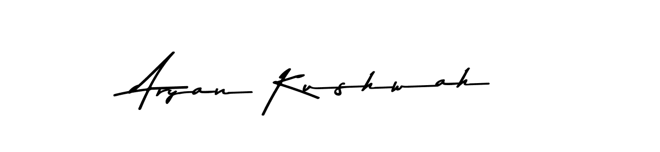 Create a beautiful signature design for name Aryan Kushwah. With this signature (Asem Kandis PERSONAL USE) fonts, you can make a handwritten signature for free. Aryan Kushwah signature style 9 images and pictures png