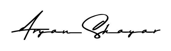 Use a signature maker to create a handwritten signature online. With this signature software, you can design (Asem Kandis PERSONAL USE) your own signature for name Aryan Shayar. Aryan Shayar signature style 9 images and pictures png