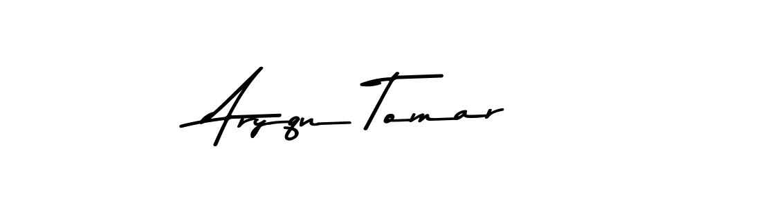 Make a beautiful signature design for name Aryqn Tomar. Use this online signature maker to create a handwritten signature for free. Aryqn Tomar signature style 9 images and pictures png