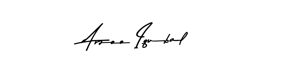 The best way (Asem Kandis PERSONAL USE) to make a short signature is to pick only two or three words in your name. The name Arzoo Iqubal include a total of six letters. For converting this name. Arzoo Iqubal signature style 9 images and pictures png