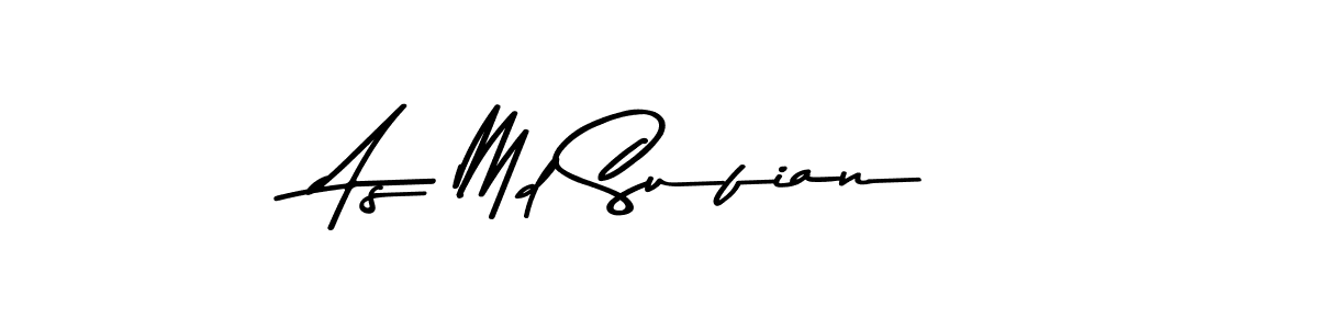 Create a beautiful signature design for name As Md Sufian. With this signature (Asem Kandis PERSONAL USE) fonts, you can make a handwritten signature for free. As Md Sufian signature style 9 images and pictures png