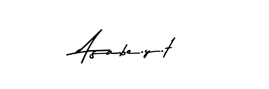 How to make Asabe.y.t name signature. Use Asem Kandis PERSONAL USE style for creating short signs online. This is the latest handwritten sign. Asabe.y.t signature style 9 images and pictures png