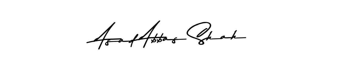 How to make Asad Abbas Shah name signature. Use Asem Kandis PERSONAL USE style for creating short signs online. This is the latest handwritten sign. Asad Abbas Shah signature style 9 images and pictures png