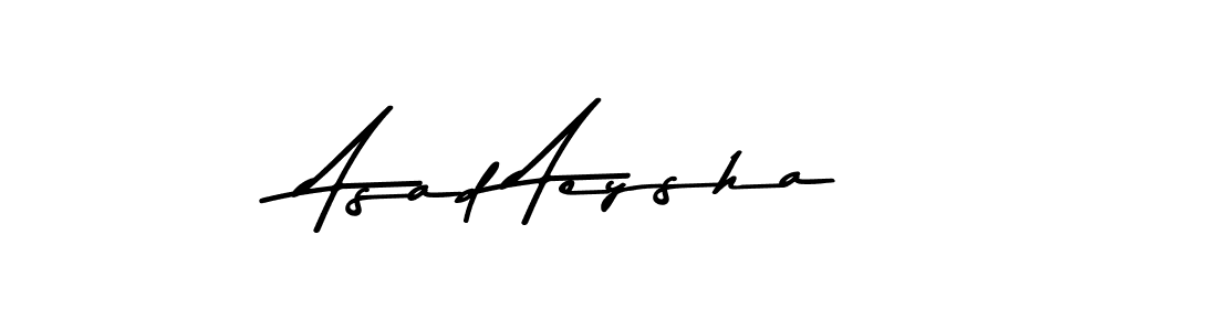 Asad Aeysha stylish signature style. Best Handwritten Sign (Asem Kandis PERSONAL USE) for my name. Handwritten Signature Collection Ideas for my name Asad Aeysha. Asad Aeysha signature style 9 images and pictures png