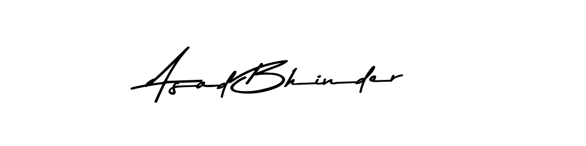 Design your own signature with our free online signature maker. With this signature software, you can create a handwritten (Asem Kandis PERSONAL USE) signature for name Asad Bhinder. Asad Bhinder signature style 9 images and pictures png