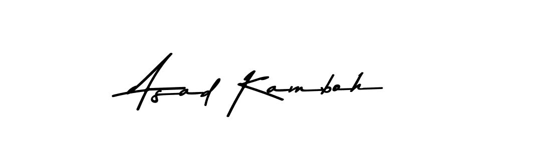 You can use this online signature creator to create a handwritten signature for the name Asad Kamboh. This is the best online autograph maker. Asad Kamboh signature style 9 images and pictures png