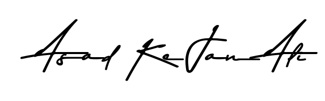 An effortless, minimalist signature concept for Asad Ke Jan Ali using Asem Kandis PERSONAL USE design. Clean lines that look great on any document. Asad Ke Jan Ali signature style 9 images and pictures png