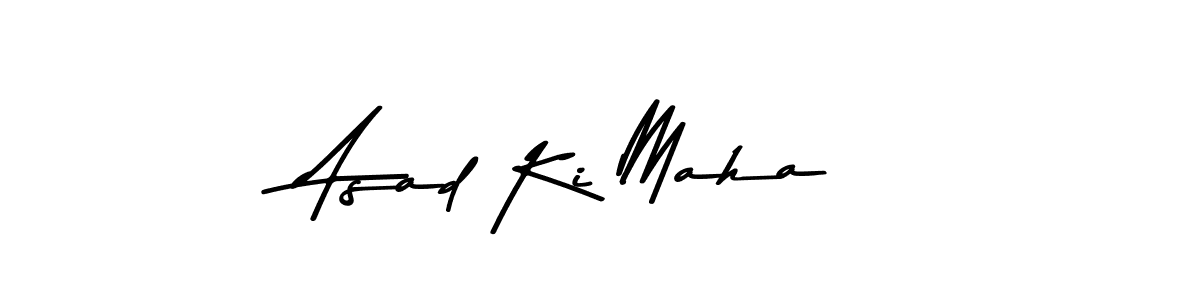 Asem Kandis PERSONAL USE is a professional signature style that is perfect for those who want to add a touch of class to their signature. It is also a great choice for those who want to make their signature more unique. Get Asad Ki Maha name to fancy signature for free. Asad Ki Maha signature style 9 images and pictures png