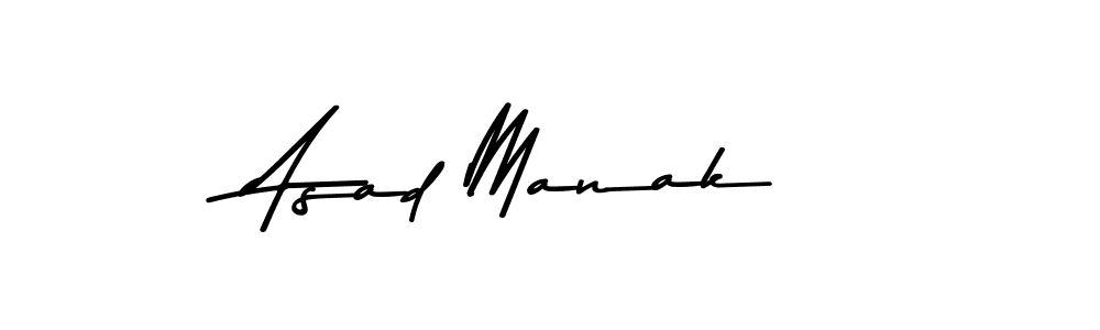 Asad Manak stylish signature style. Best Handwritten Sign (Asem Kandis PERSONAL USE) for my name. Handwritten Signature Collection Ideas for my name Asad Manak. Asad Manak signature style 9 images and pictures png