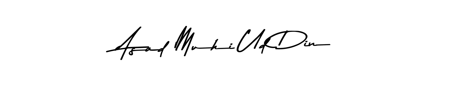 Asad Muhi Ud Din stylish signature style. Best Handwritten Sign (Asem Kandis PERSONAL USE) for my name. Handwritten Signature Collection Ideas for my name Asad Muhi Ud Din. Asad Muhi Ud Din signature style 9 images and pictures png