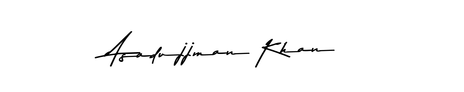 Here are the top 10 professional signature styles for the name Asadujjman Khan. These are the best autograph styles you can use for your name. Asadujjman Khan signature style 9 images and pictures png