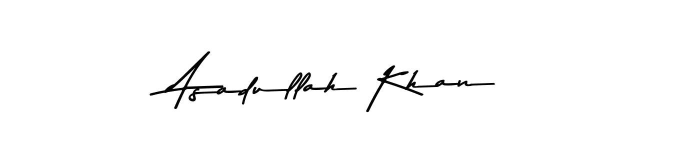 Here are the top 10 professional signature styles for the name Asadullah Khan. These are the best autograph styles you can use for your name. Asadullah Khan signature style 9 images and pictures png