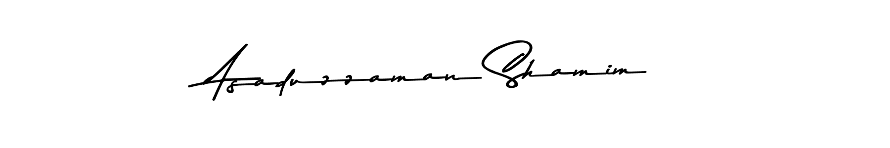 Create a beautiful signature design for name Asaduzzaman Shamim. With this signature (Asem Kandis PERSONAL USE) fonts, you can make a handwritten signature for free. Asaduzzaman Shamim signature style 9 images and pictures png