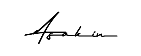Discover how Asakin looks in an executive cursive font (Asem Kandis PERSONAL USE). Perfect for legal documents, invoices, and certificates. Asakin signature style 9 images and pictures png