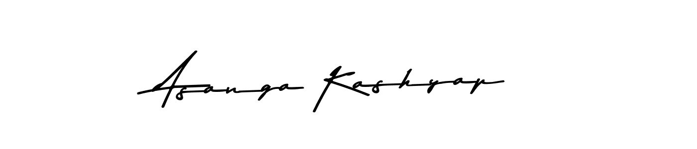 Use a signature maker to create a handwritten signature online. With this signature software, you can design (Asem Kandis PERSONAL USE) your own signature for name Asanga Kashyap. Asanga Kashyap signature style 9 images and pictures png