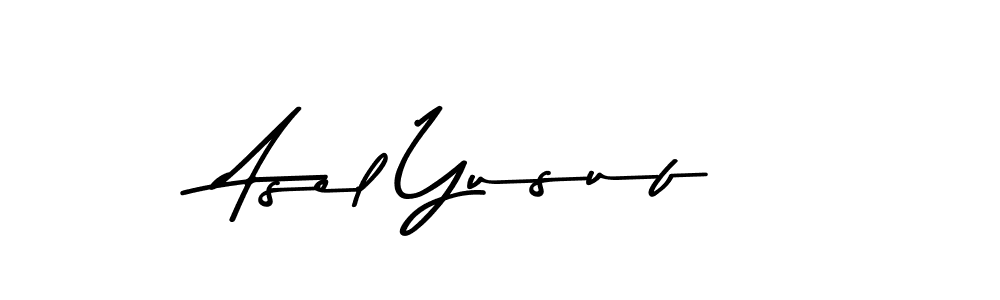 The best way (Asem Kandis PERSONAL USE) to make a short signature is to pick only two or three words in your name. The name Asel Yusuf include a total of six letters. For converting this name. Asel Yusuf signature style 9 images and pictures png