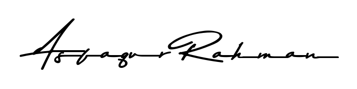 Download transparent PNG signature for name Asfaqur Rahman styled with Asem Kandis PERSONAL USE font. Ready to paste directly into PDF and Word agreements. Asfaqur Rahman signature style 9 images and pictures png