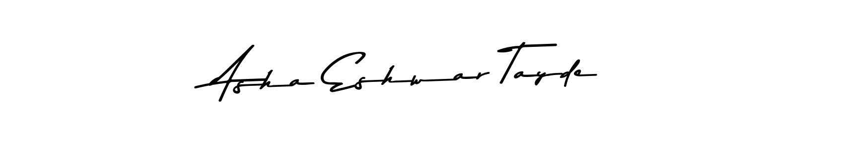 The best way (Asem Kandis PERSONAL USE) to make a short signature is to pick only two or three words in your name. The name Asha Eshwar Tayde include a total of six letters. For converting this name. Asha Eshwar Tayde signature style 9 images and pictures png