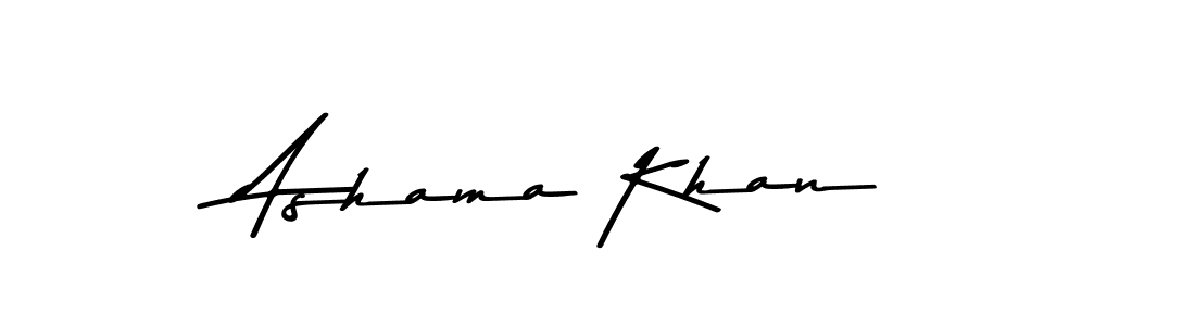 Design your own signature with our free online signature maker. With this signature software, you can create a handwritten (Asem Kandis PERSONAL USE) signature for name Ashama Khan. Ashama Khan signature style 9 images and pictures png