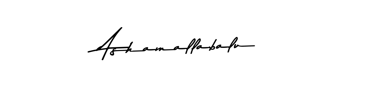 Make a beautiful signature design for name Ashamallabalu. With this signature (Asem Kandis PERSONAL USE) style, you can create a handwritten signature for free. Ashamallabalu signature style 9 images and pictures png