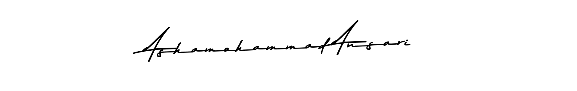 Ashamohammad Ansari stylish signature style. Best Handwritten Sign (Asem Kandis PERSONAL USE) for my name. Handwritten Signature Collection Ideas for my name Ashamohammad Ansari. Ashamohammad Ansari signature style 9 images and pictures png