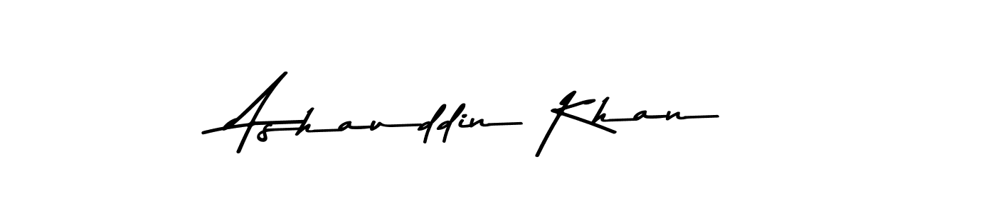 Make a beautiful signature design for name Ashauddin Khan. Use this online signature maker to create a handwritten signature for free. Ashauddin Khan signature style 9 images and pictures png