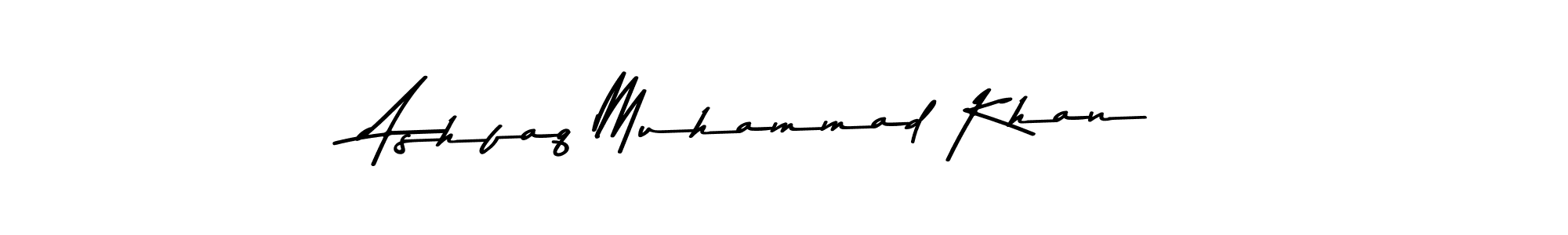 Create a beautiful signature design for name Ashfaq Muhammad Khan. With this signature (Asem Kandis PERSONAL USE) fonts, you can make a handwritten signature for free. Ashfaq Muhammad Khan signature style 9 images and pictures png