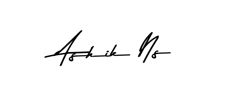 Also we have Ashik Ns name is the best signature style. Create professional handwritten signature collection using Asem Kandis PERSONAL USE autograph style. Ashik Ns signature style 9 images and pictures png