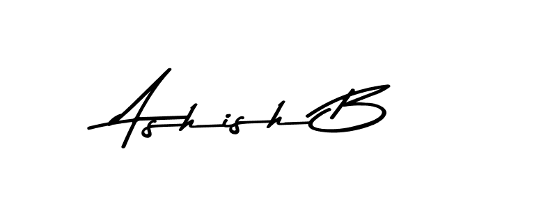 Design your own signature with our free online signature maker. With this signature software, you can create a handwritten (Asem Kandis PERSONAL USE) signature for name Ashish B. Ashish B signature style 9 images and pictures png