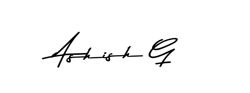 This is the best signature style for the Ashish G name. Also you like these signature font (Asem Kandis PERSONAL USE). Mix name signature. Ashish G signature style 9 images and pictures png