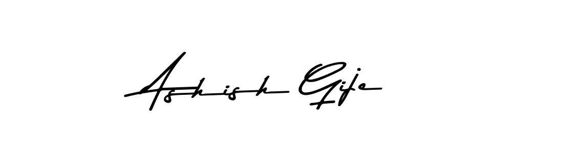 if you are searching for the best signature style for your name Ashish Gije. so please give up your signature search. here we have designed multiple signature styles  using Asem Kandis PERSONAL USE. Ashish Gije signature style 9 images and pictures png