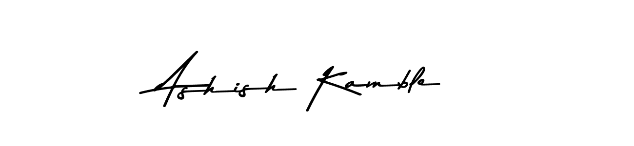 Also You can easily find your signature by using the search form. We will create Ashish Kamble name handwritten signature images for you free of cost using Asem Kandis PERSONAL USE sign style. Ashish Kamble signature style 9 images and pictures png