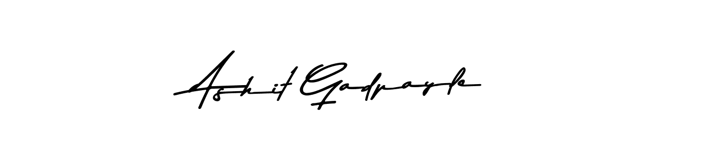 Also You can easily find your signature by using the search form. We will create Ashit Gadpayle name handwritten signature images for you free of cost using Asem Kandis PERSONAL USE sign style. Ashit Gadpayle signature style 9 images and pictures png