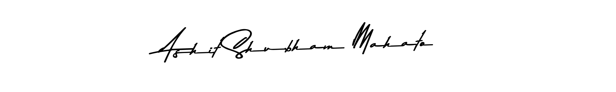 The best way (Asem Kandis PERSONAL USE) to make a short signature is to pick only two or three words in your name. The name Ashit Shubham Mahato include a total of six letters. For converting this name. Ashit Shubham Mahato signature style 9 images and pictures png