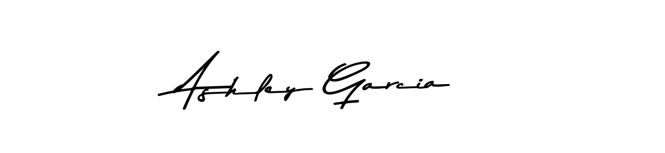 How to make Ashley Garcia name signature. Use Asem Kandis PERSONAL USE style for creating short signs online. This is the latest handwritten sign. Ashley Garcia signature style 9 images and pictures png